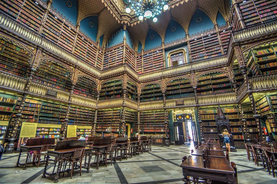 The Royal Portuguese Cabinet of Reading Library in Rio de Janeiro