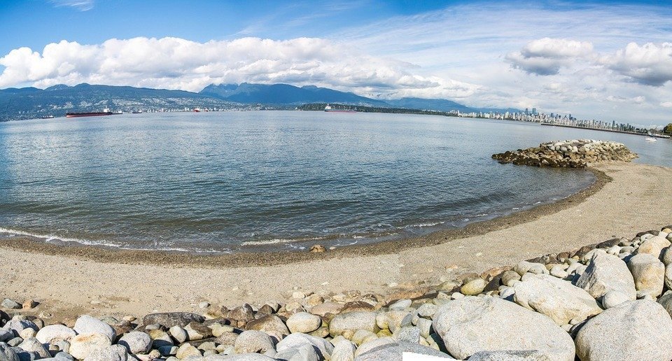 English Bay Beach in Vancouver, Canada