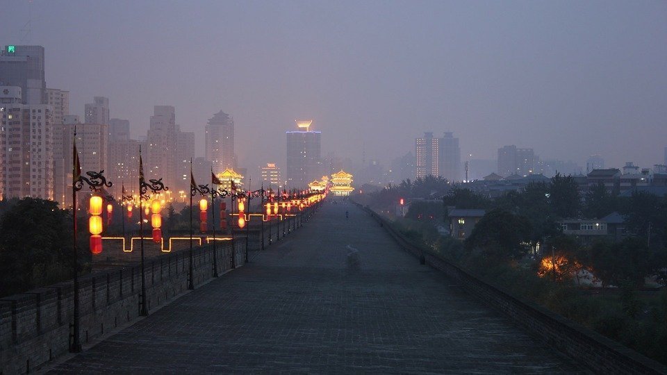 Fortifications of Xi'an City in China
