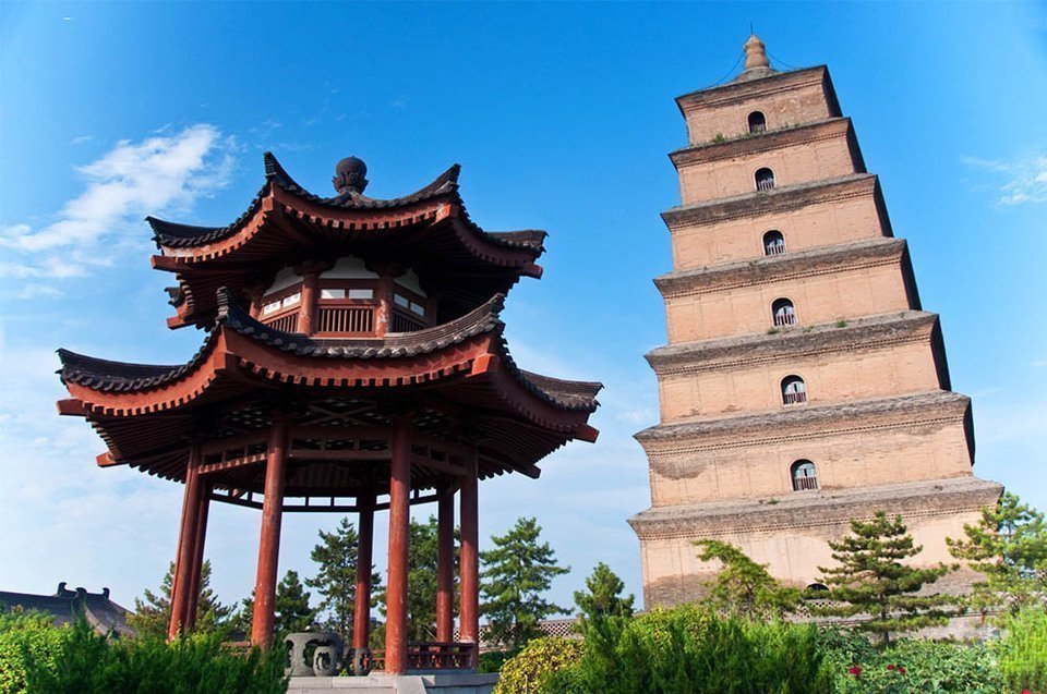 Gian Wild Goose Pagoda in Xi'an, China