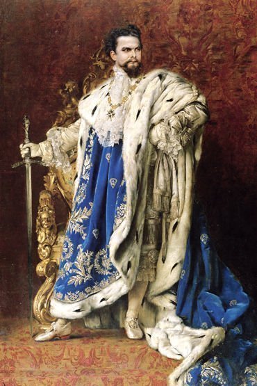 The portrait of Ludwig II, king of Bavaria