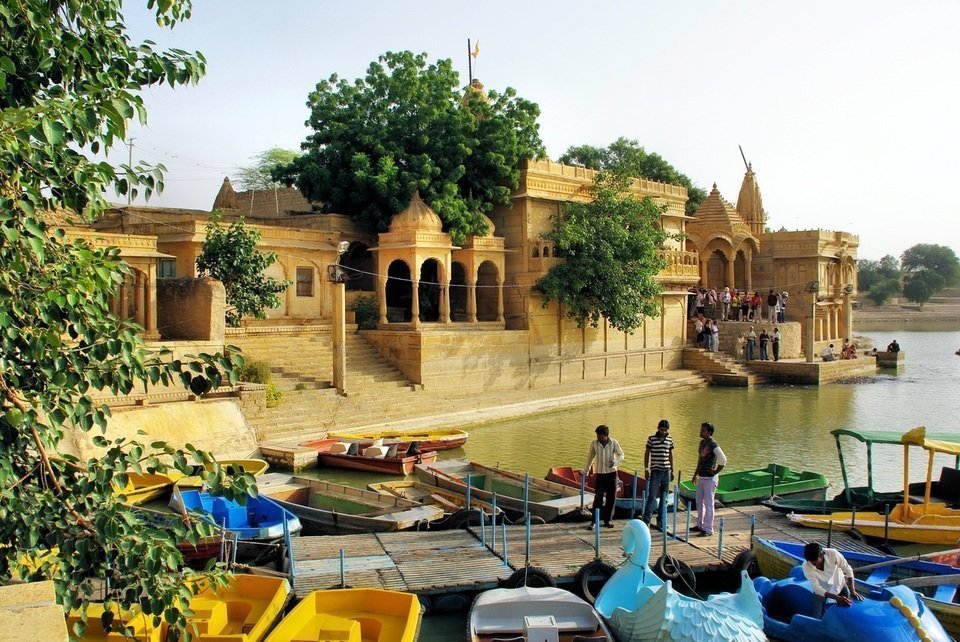 Gadisar lake near Jaisalmer City, India