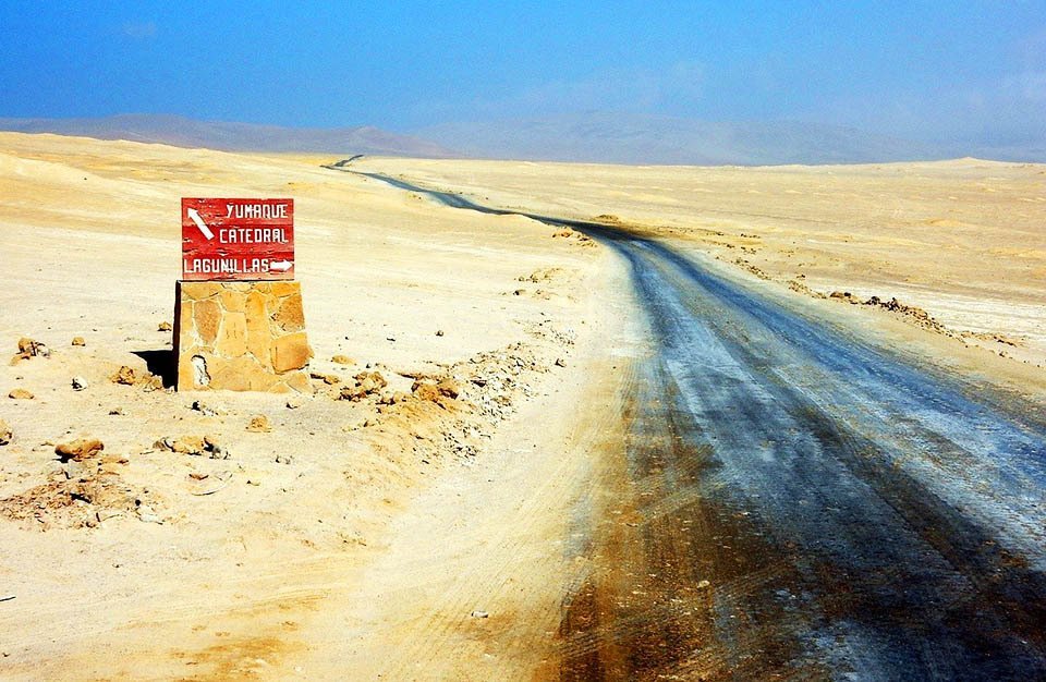 Empty road in Peru