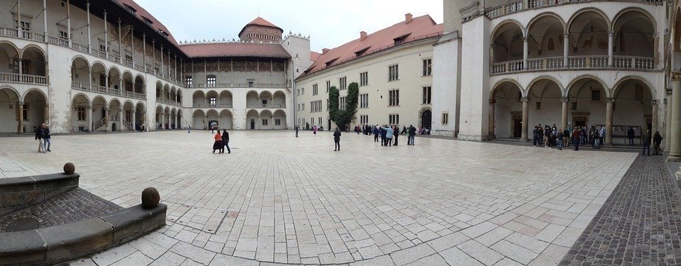 Inside of the Wawel Castle in Cracow