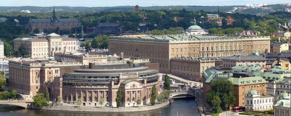 Royal Palace and Parliament in Stockholm, Sweden