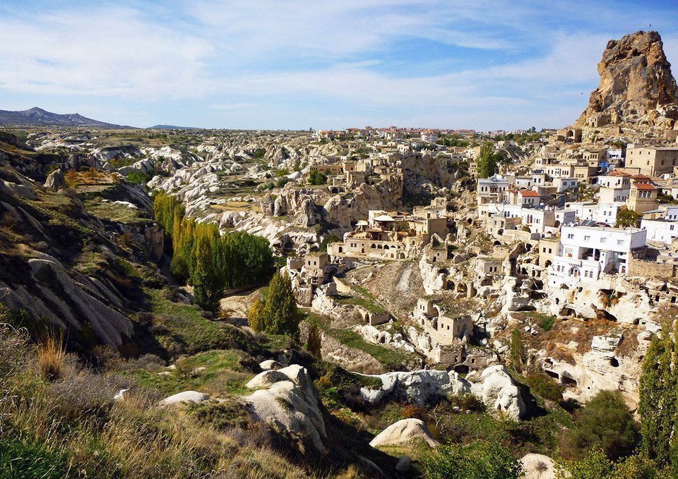 Goreme city in Cappadocia, Turkey