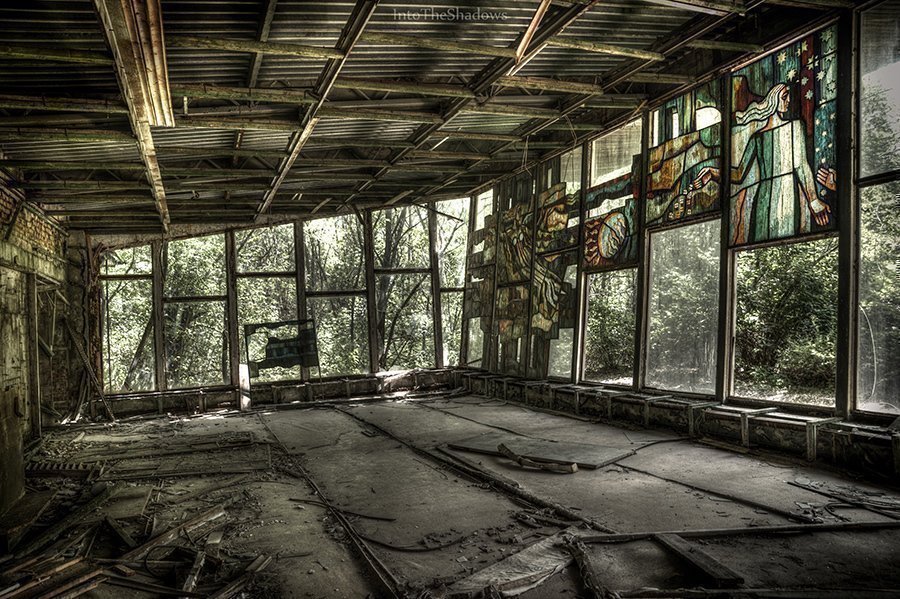 Pripyat cafe in Chernobyl