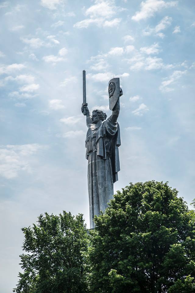 The Motherland Monument in Kiev, Ukraine